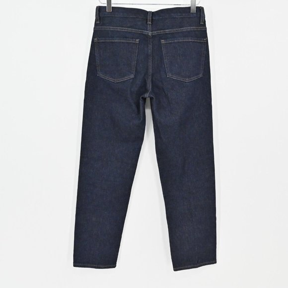 THEORY Treeca Jeans Dark Wash Denim in Indigo Stretch Crop Length Womens Size 27 - Picture 5 of 9